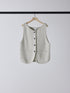 【 予約:2月上旬 】BOAT NECK KNIT VEST /Y261-91017